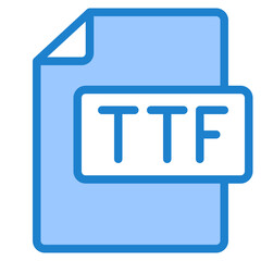 TTF blue style icon