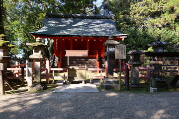 A Japanese shrine : Sogu-jinjya Subordinate Shrine in the precincts of Kasuga-taisha in Nara City in Nara prefecture　日本の神社: 奈良県奈良市にある春日大社境内の摂社総宮神社