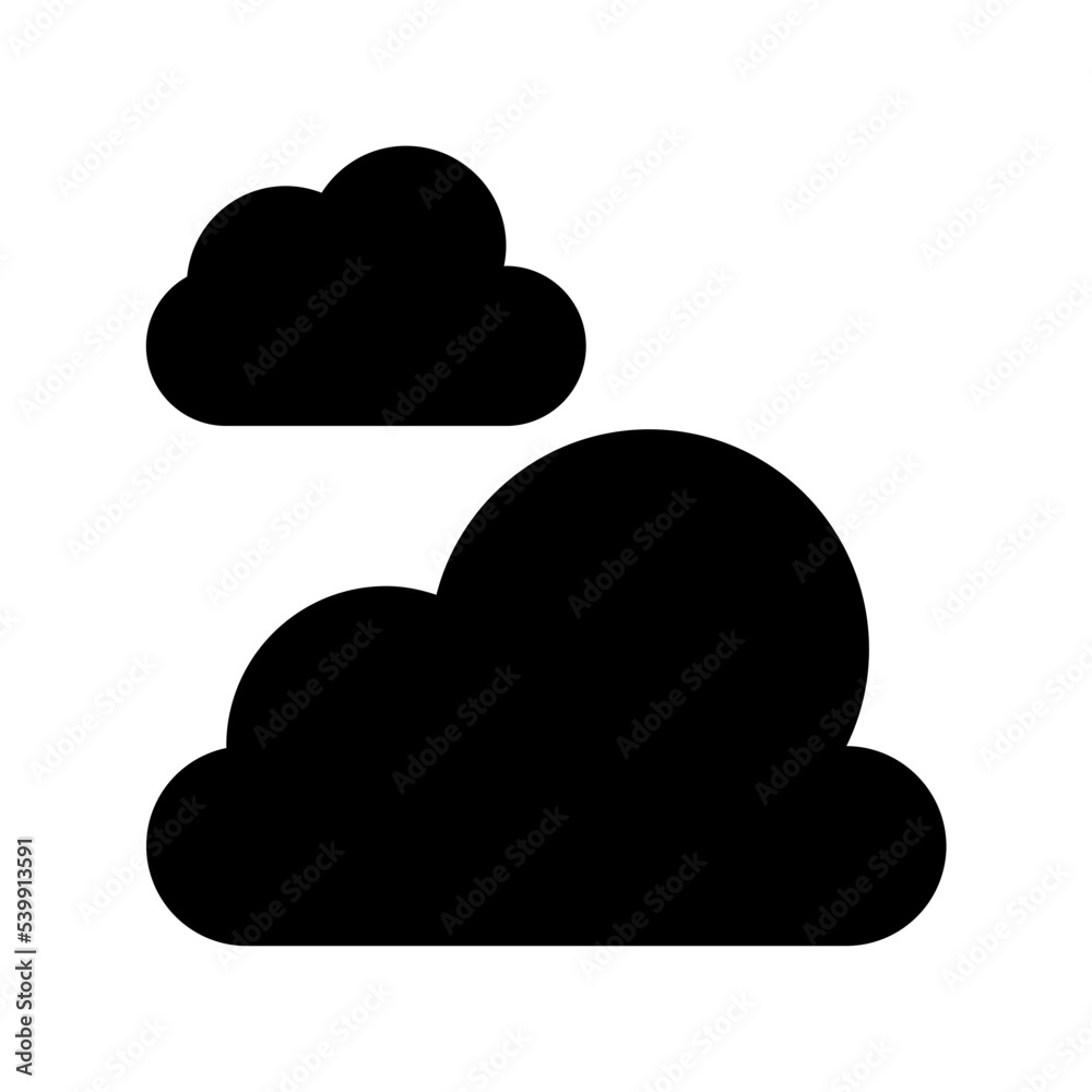 Canvas Prints clouds flat vector icon