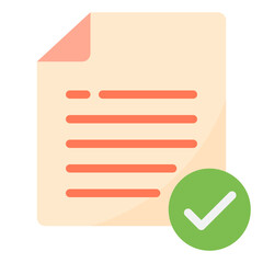 Check File flat style icon
