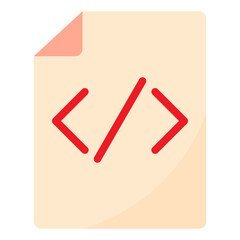 Code File flat style icon