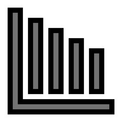 Bar Graph Vector Icon