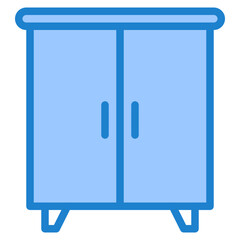 Wardrobe blue style icon