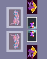 abstract flower design