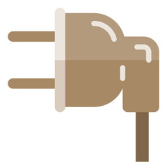 Plug flat style icon