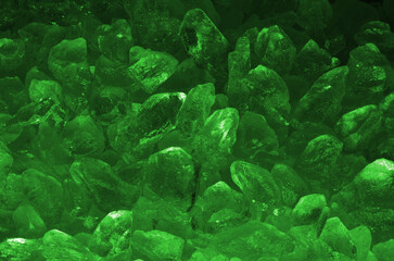 underground precious stones and minerals close-up	