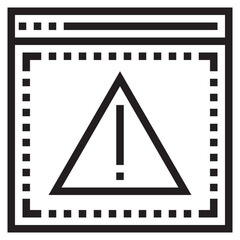 Access denied outline style icon