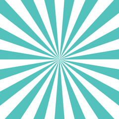 Light green color burst background or sun rays background. Vector illustration