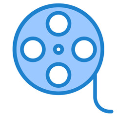 Film Reel blue style icon