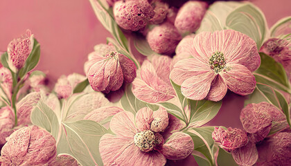 pink flower background as wallpaper