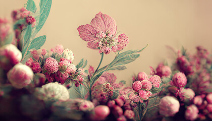 pink flower background as wallpaper