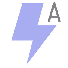 Flash On flat style icon