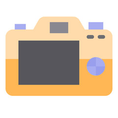 SLR Back Side flat style icon