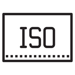 ISO outline style icon - 539919599