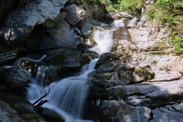 landagoien waterfall, irati jungle, Navarra, Spain