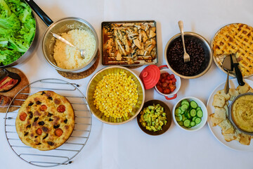 Healthy festive food. Festive Food Ingredients. Ideal for any festive occasions and holidays.