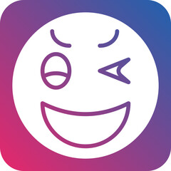 Obraz premium Wink Icon Style