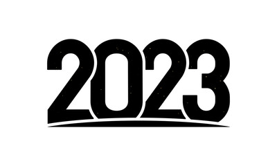 2023 number on white background.