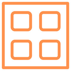 applications apps grid table line icon
