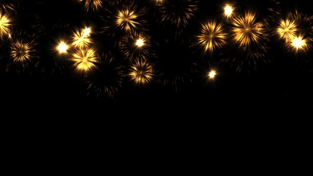 Beautiful Fireworks Motion Graphics With Night Background