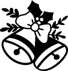 Isolated Christmas Bell Illustration