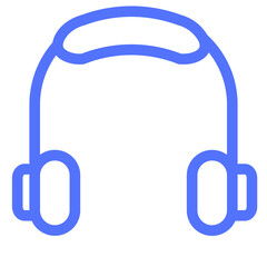 audio headphone headphones music line icon