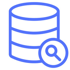 find loop search search data search database line icon