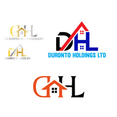 real estate company logo 3D logo creative logo