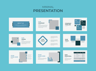 Fototapeta na wymiar Business minimal slides presentation template, Vector infographics. Use in Presentation, flyer and leaflet, corporate report, marketing, advertising, annual report, banner.