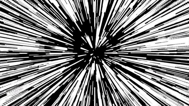 Hyperspace Jump Warp Speed Motion Background