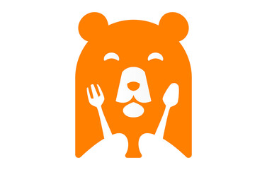 Bear Food Restaurant Logo Design