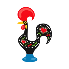 Fotobehang Portuguese Rooster Illustration © Macrovector