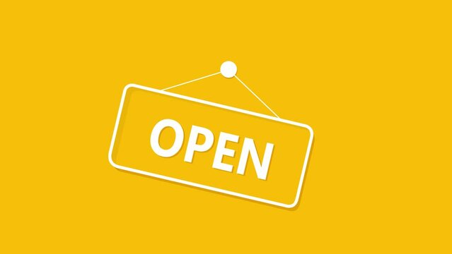 Open and closed used for shops, online market and stores