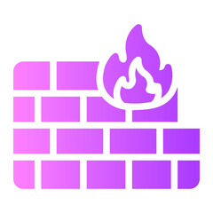 firewall gradient icon