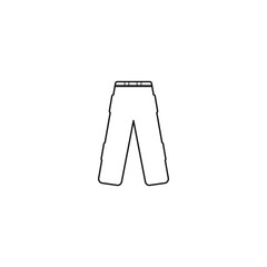 pants icon vector logo design illustration