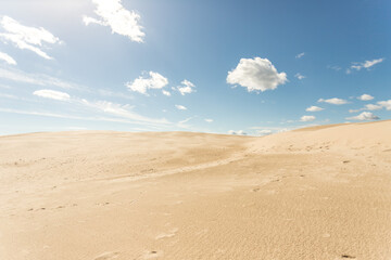 Fototapeta na wymiar Wüste mit Wolke