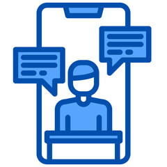 Video call filled outline icon