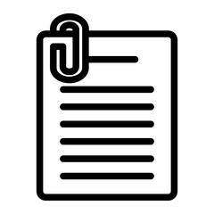 Fototapeta premium attach line icon