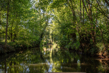 Boat trip on an inner canal in the Marais Poitevin