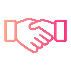 partnership gradient icon