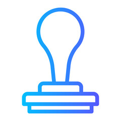 Obraz premium stamp gradient icon