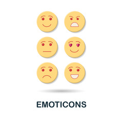 Emoticons icon. 3d illustration from feedback collection. Creative Emoticons 3d icon for web design, templates, infographics and more