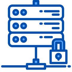 Lock filled outline icon