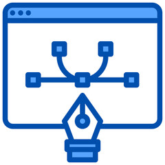 Web design filled outline icon