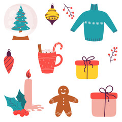 set of Christmas clip art 