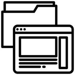 Website outline icon
