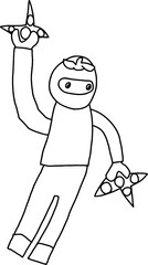 Illustration vector graphic of sketch made by a child, fit for coloring book, design resources 