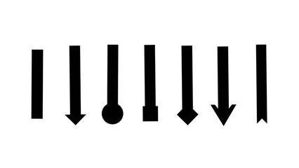 set of black and white icons