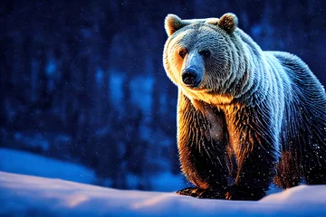 Braunbär im Schnee © XtravaganT