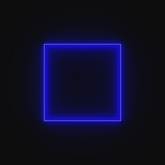 glowing blue square
